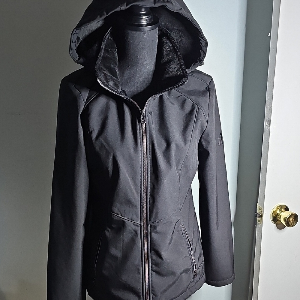 Women's Black Hooded Jacket